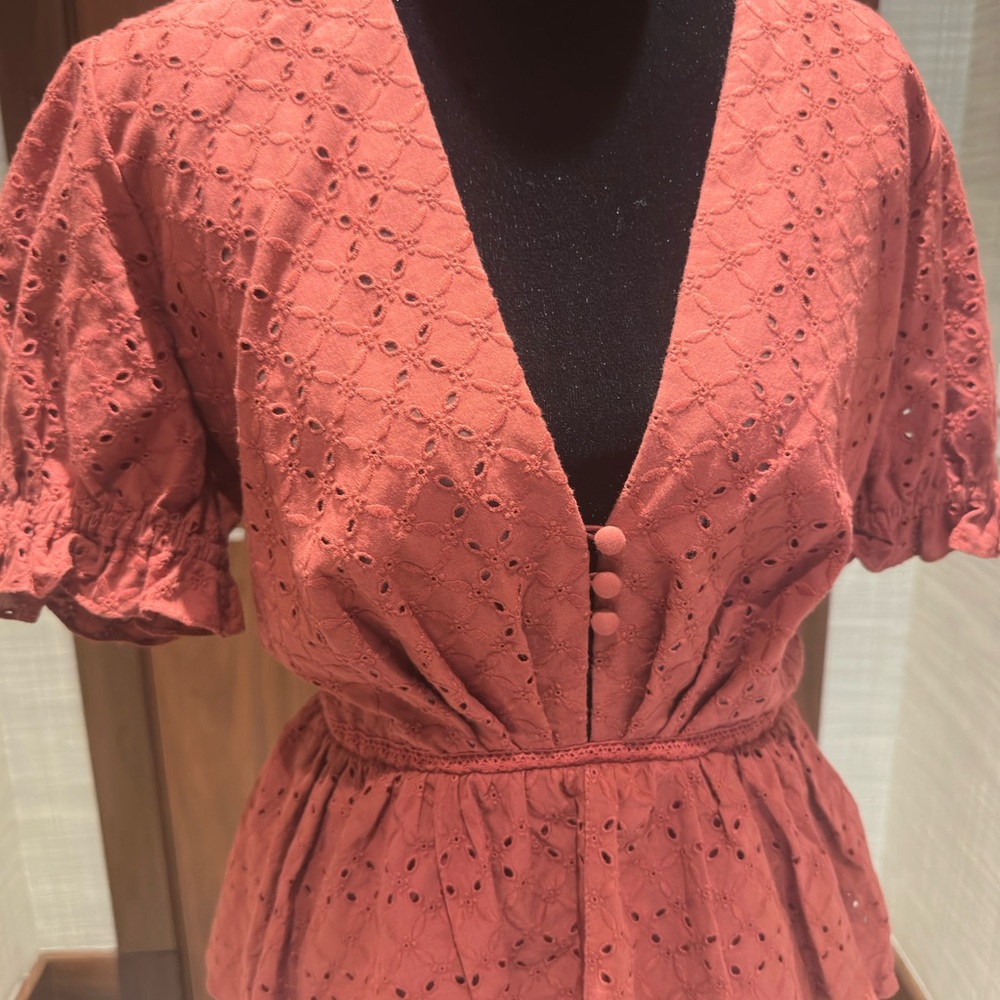 Johanna Ortiz Pink Puff Sleeve Midi Dress - Picture 4 of 9